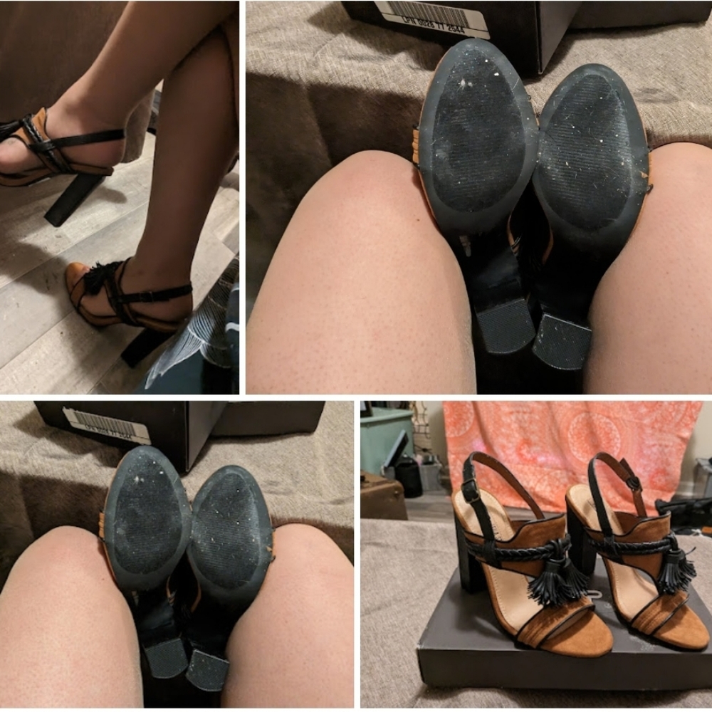 Size 7 ladies shoes well worn